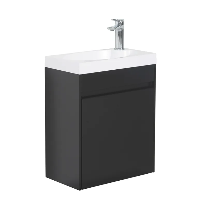 Badnor Milla MATT SORT servantskap - 46 cm
