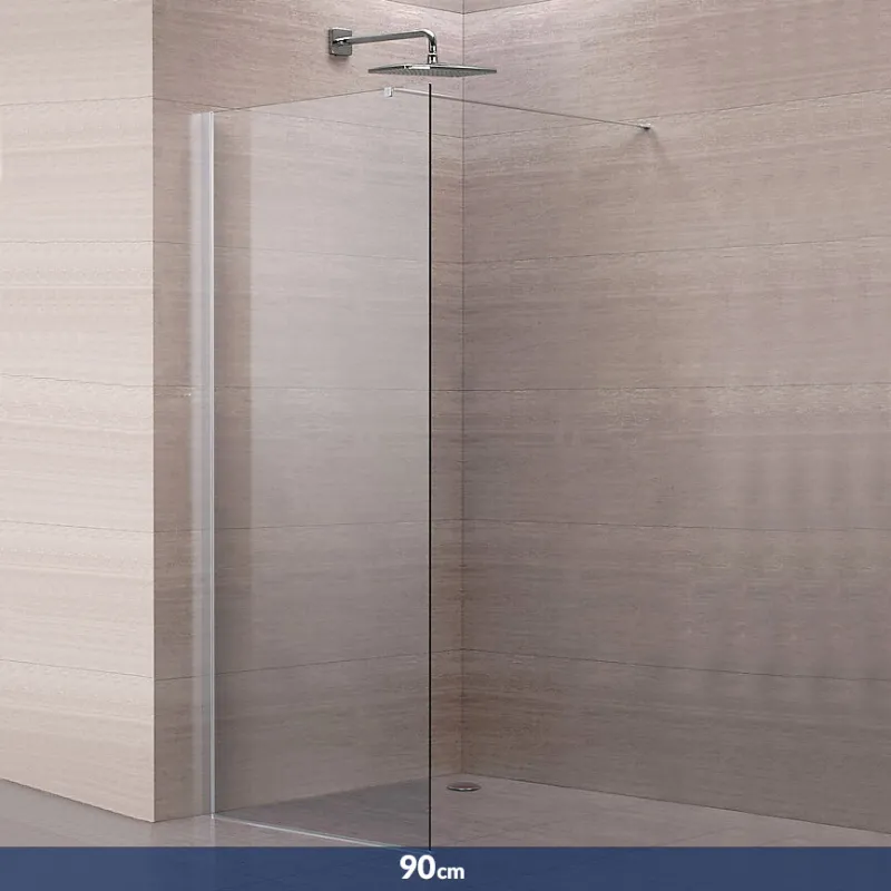 Pyxis fastfelt Walk-in hjørne 90cm - krom
