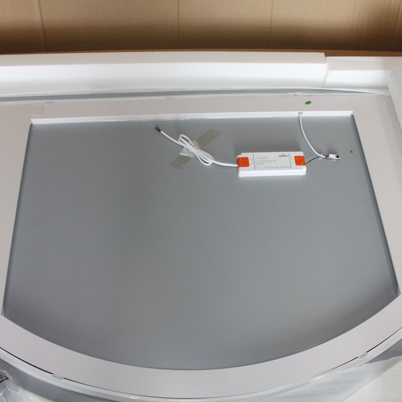 Badnor Sanna halvrundt baderomsspeil (80x160cm) med LED- belysning