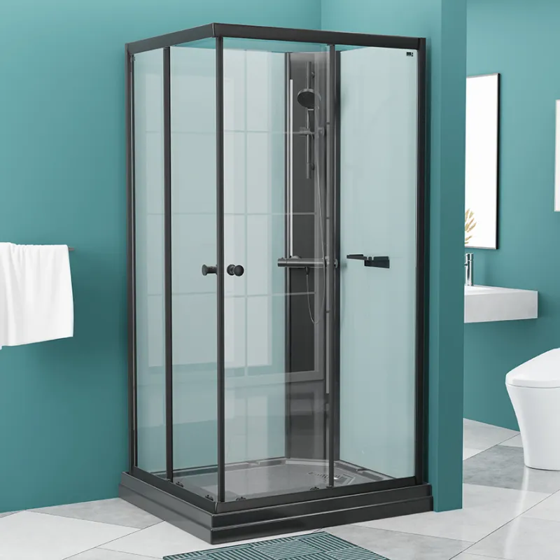 Badnor Scandia Black lux 8-2 dusjkabinett 105x90cm m/dusjsett
