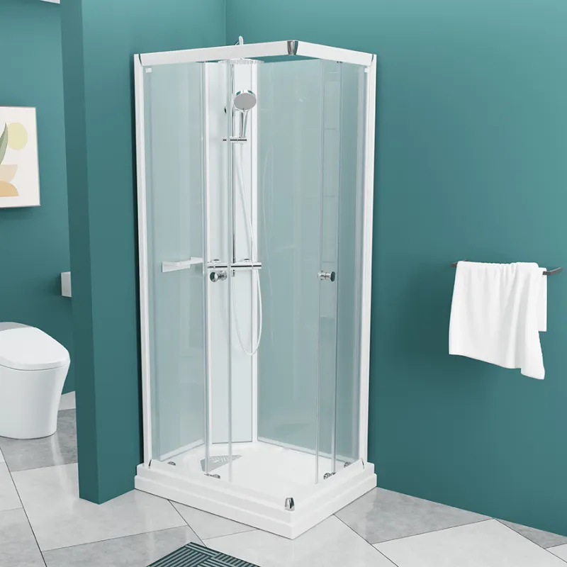 Badnor Nordica White lux 8-0 dusjkabinett 90x70cm m/takdusjsett