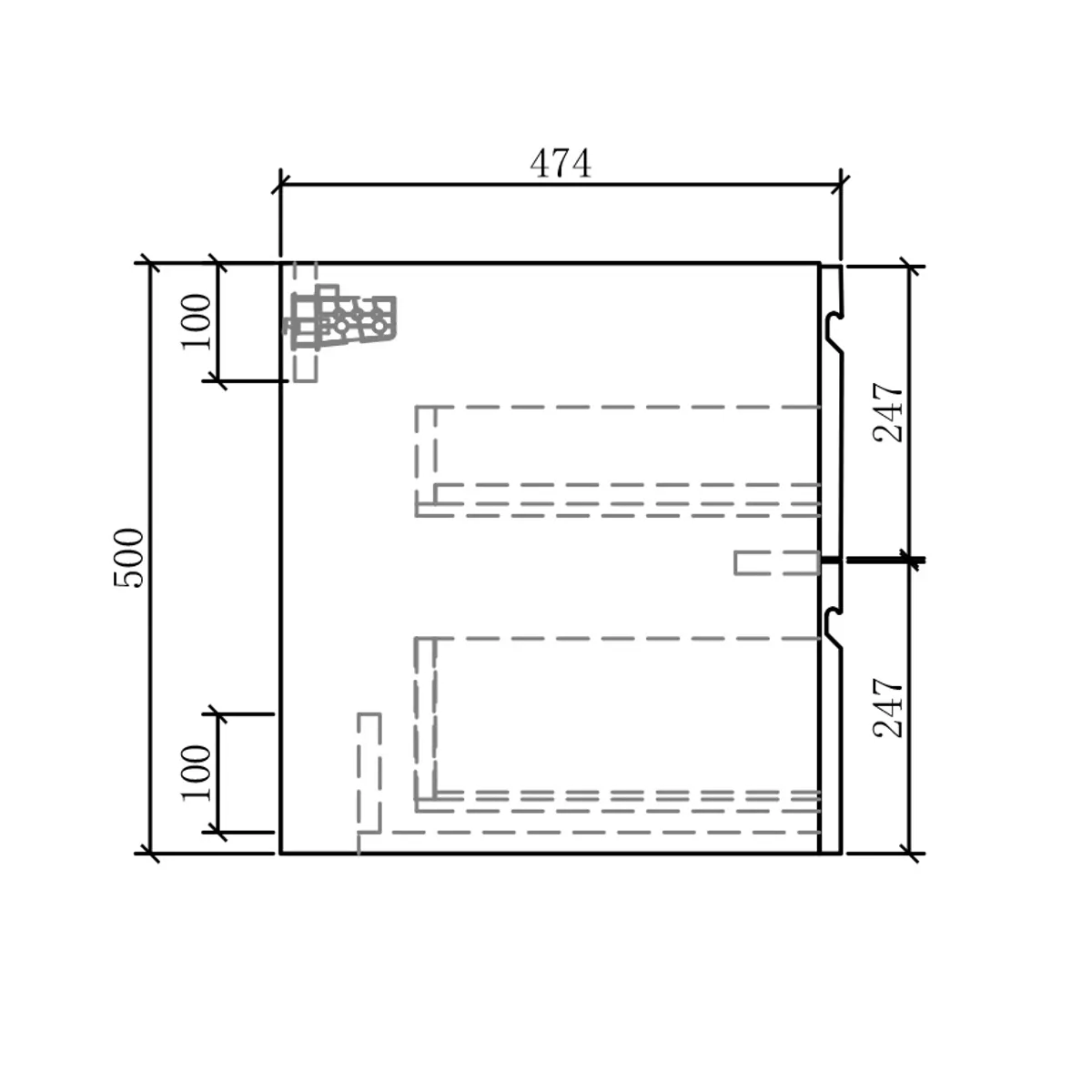 Badnor Malin HVIT 80cm servantskap m/ servant