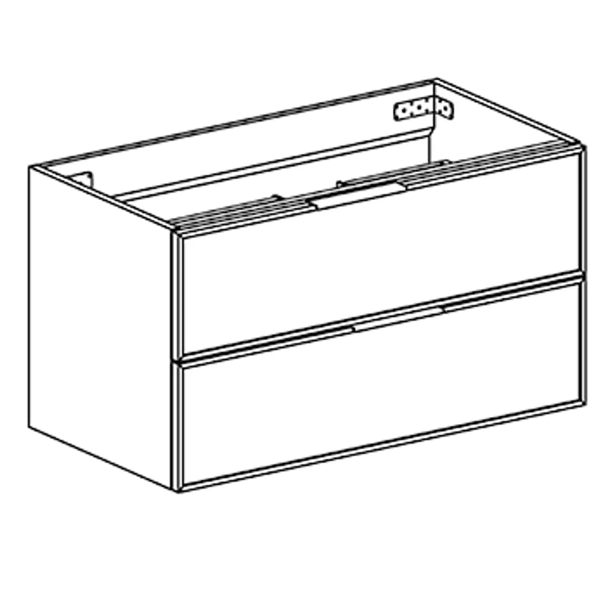 Badnor Melissa 90cm mbl.pk (97340) Leon speilskap m/lys