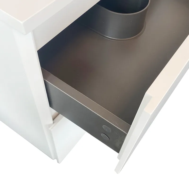 Badnor Melanie HVIT 120cm servantskap m/enkel HVIT benkeplate