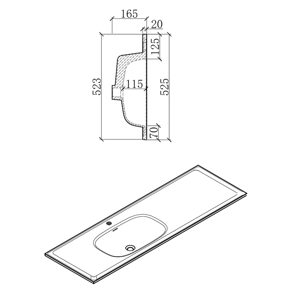 Badnor Merethe 165cm møbelpk. (7307) Leon speilskap