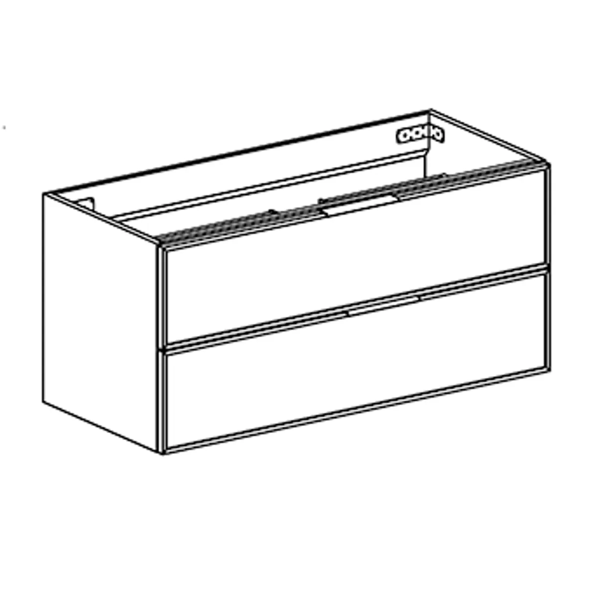 Badnor Melissa 120+40cm mbl.pk m/enkel servant (98441) Sandy speil m/lys