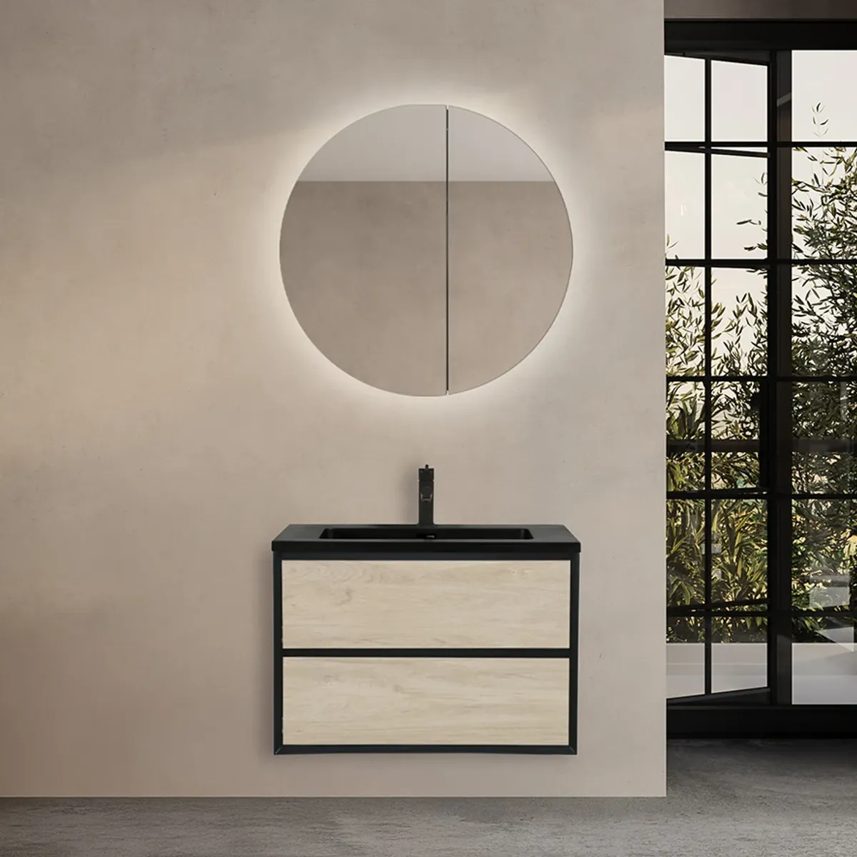 Badnor Martine 75cm mbl.pk. (6203) Live RUNDT SPEILSKAP