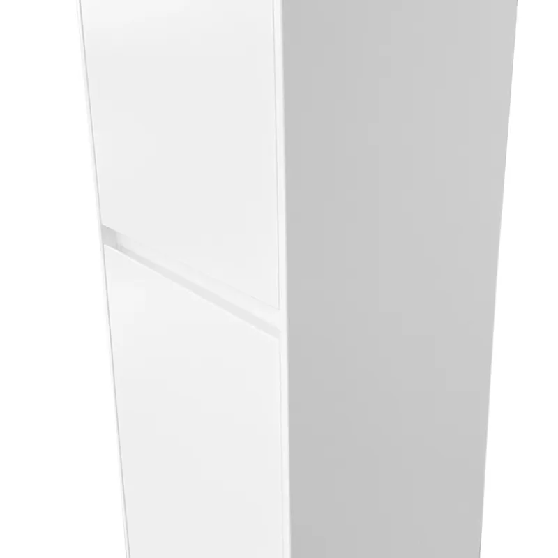 Badnor Melanie HVIT 120+40cm dobbel servant (1417) Leon speilskap