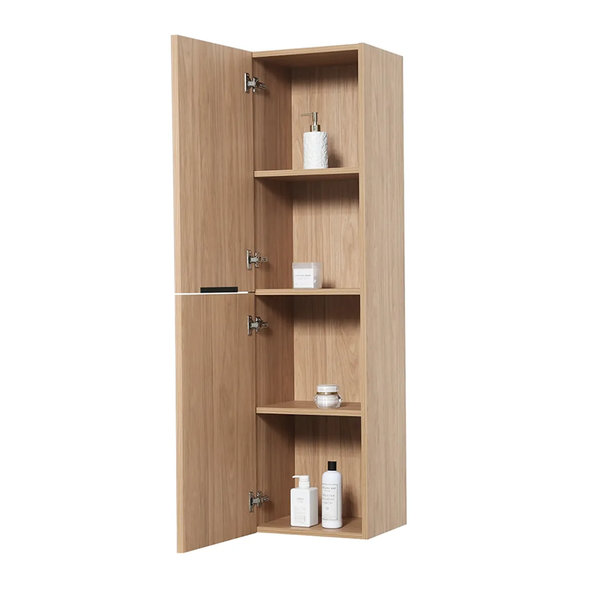 Badnor Melissa 120+40cm mbl.pk m/enkel servant (98421) Leah speilskap m/lys