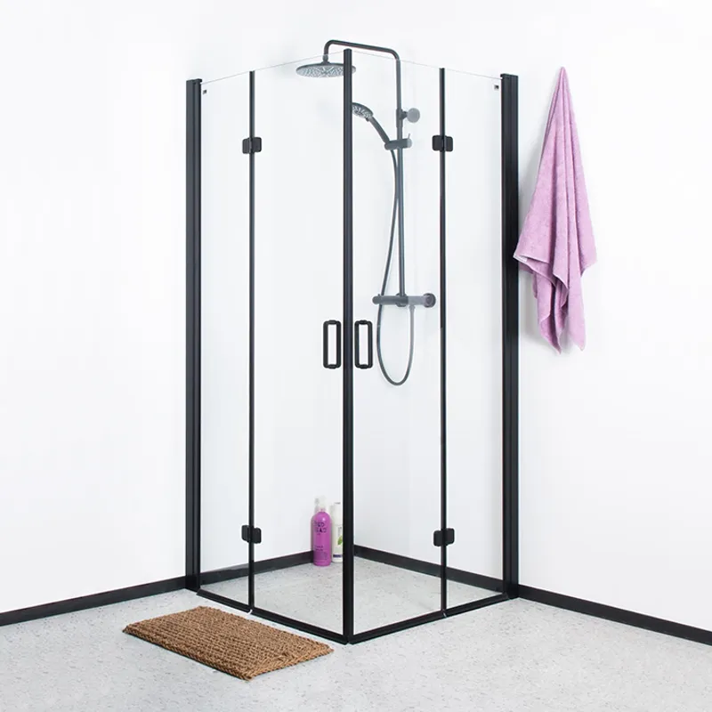 Badnor Clifford foldedør 80cm, matt sort