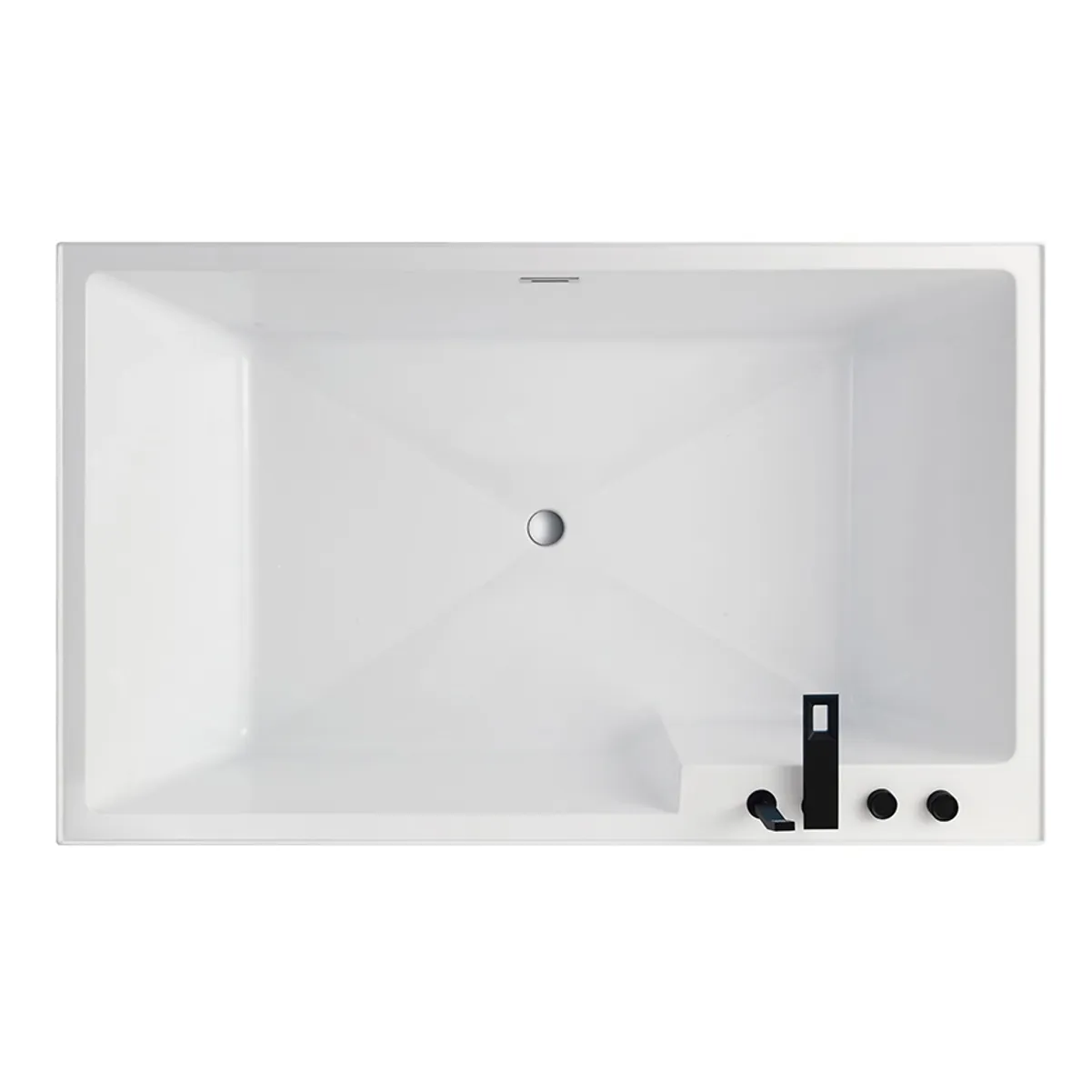 Badnor Sancia designbadekar m/ innb. blandebatt. 180x110cm