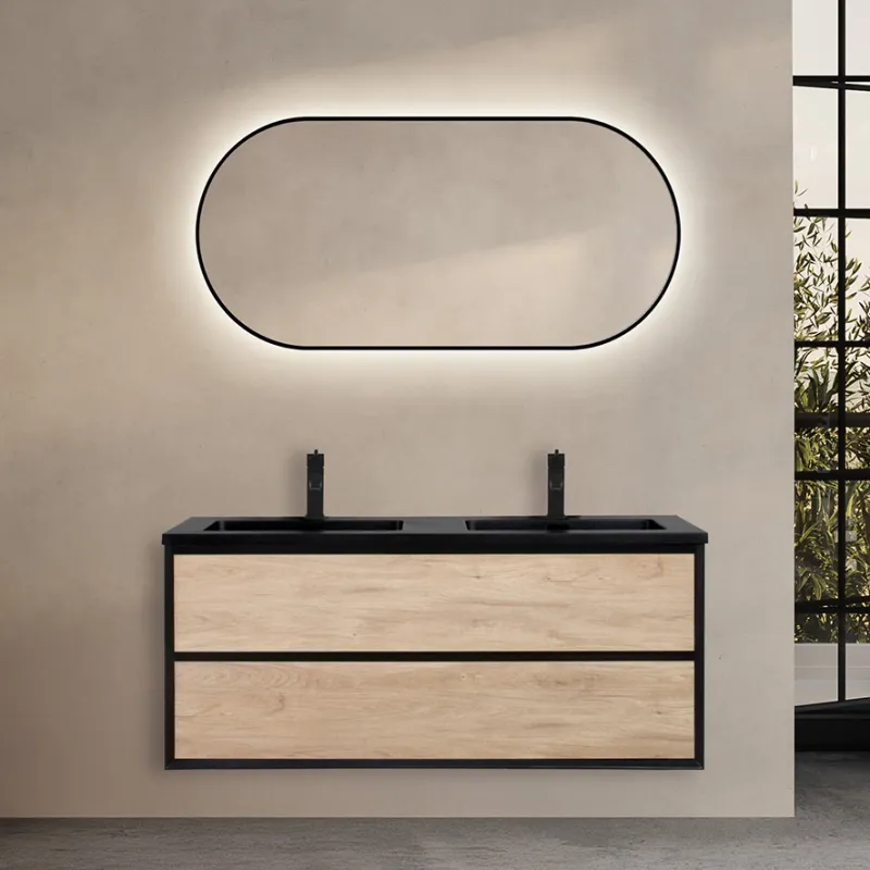 Badnor Martine 120cm dobbel servant (6408) Sienna speil
