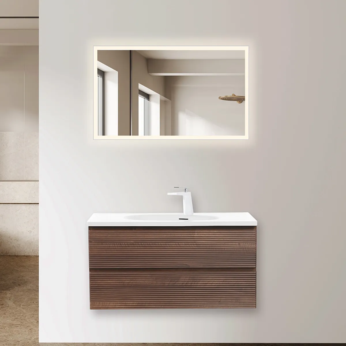 Badnor Maiken 100cm mbl.pk (9508) Line speil m/lys