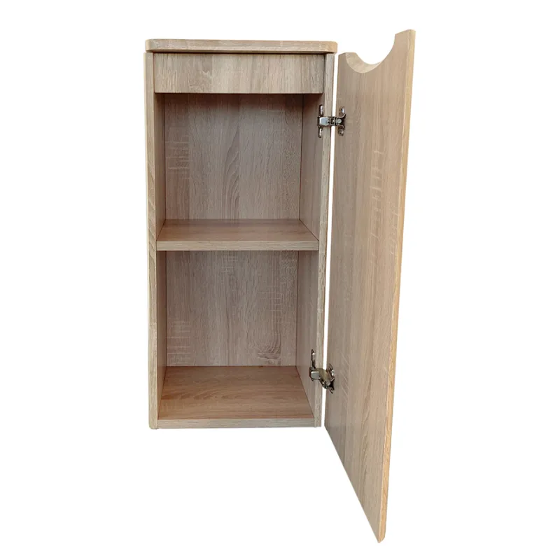 Mette 35cm sideskap i lys eik - halv høyde